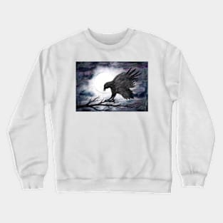 Raven in the moonlight Crewneck Sweatshirt